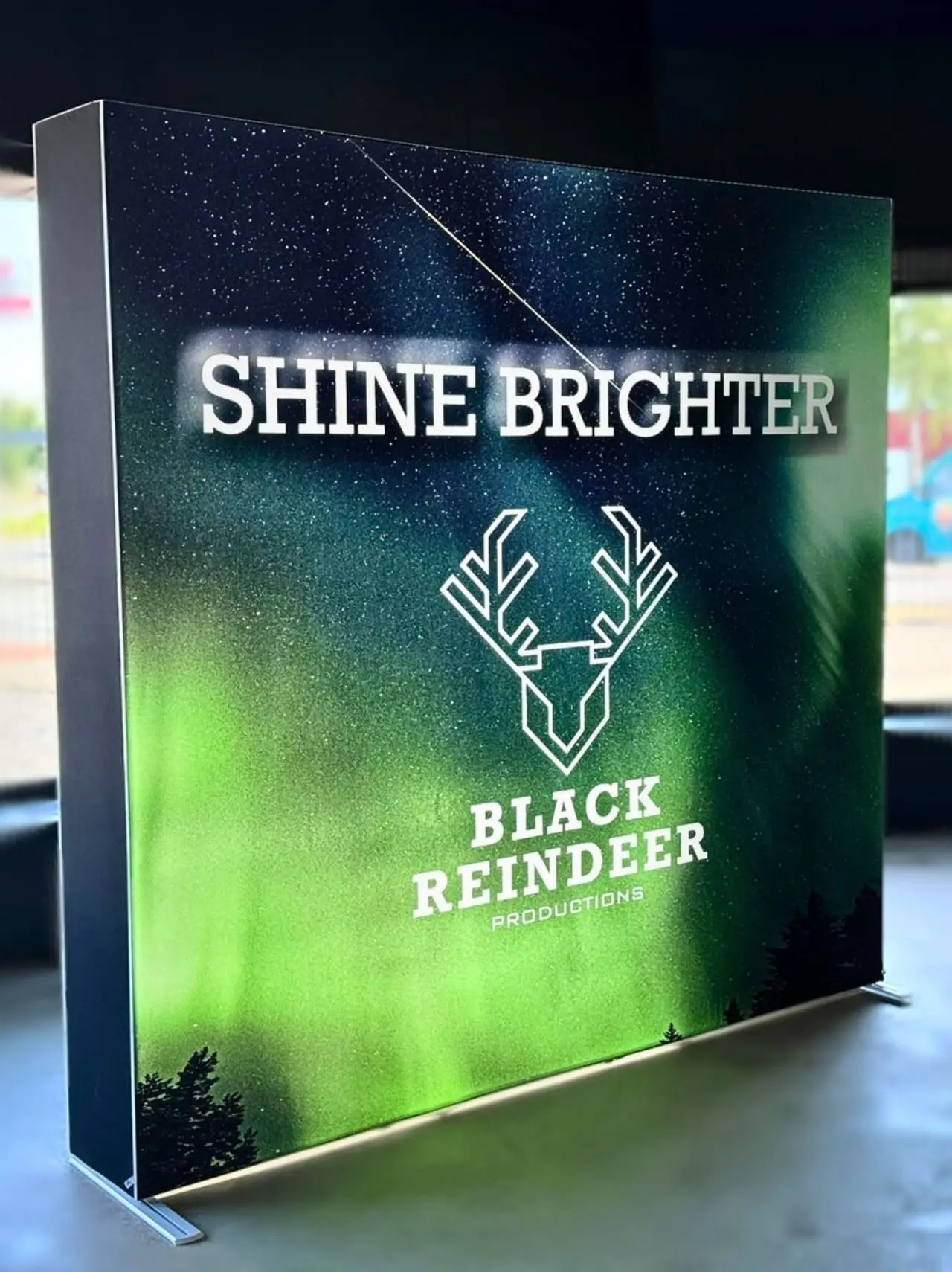 Presentatiewand shine brighter